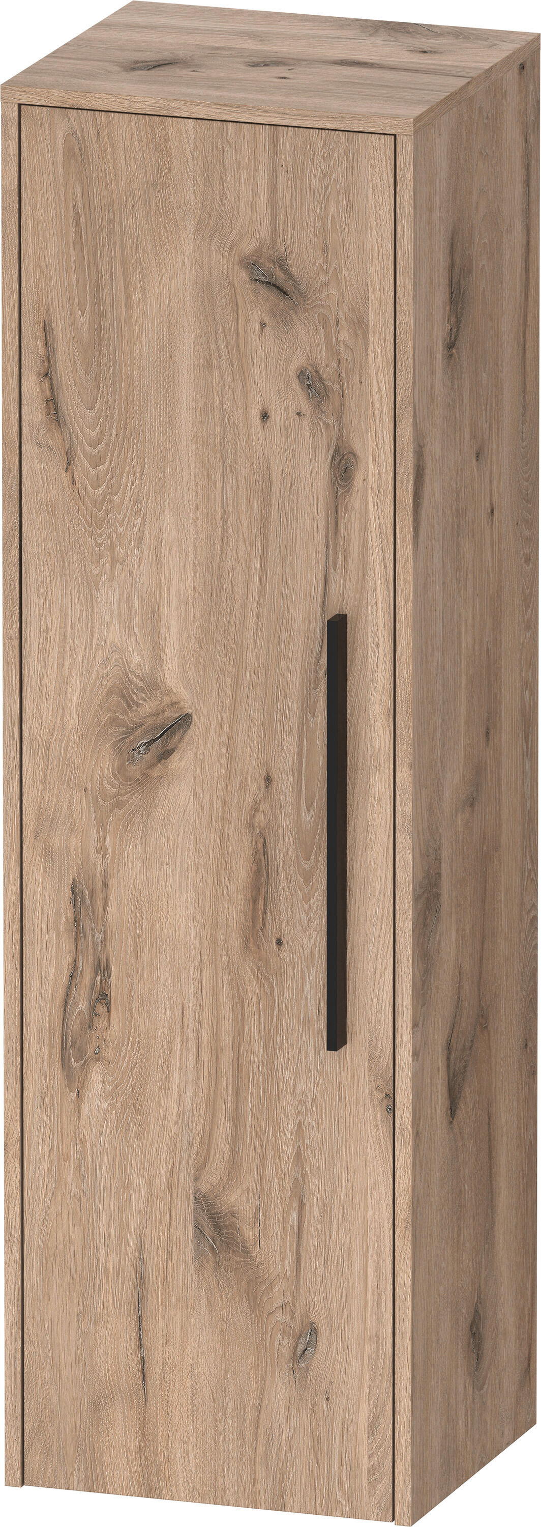 Duravit D-Code armoire mi-haute DC1338LBD550000 poignées noir diamant, chêne marbre, 400x1320x36 mm