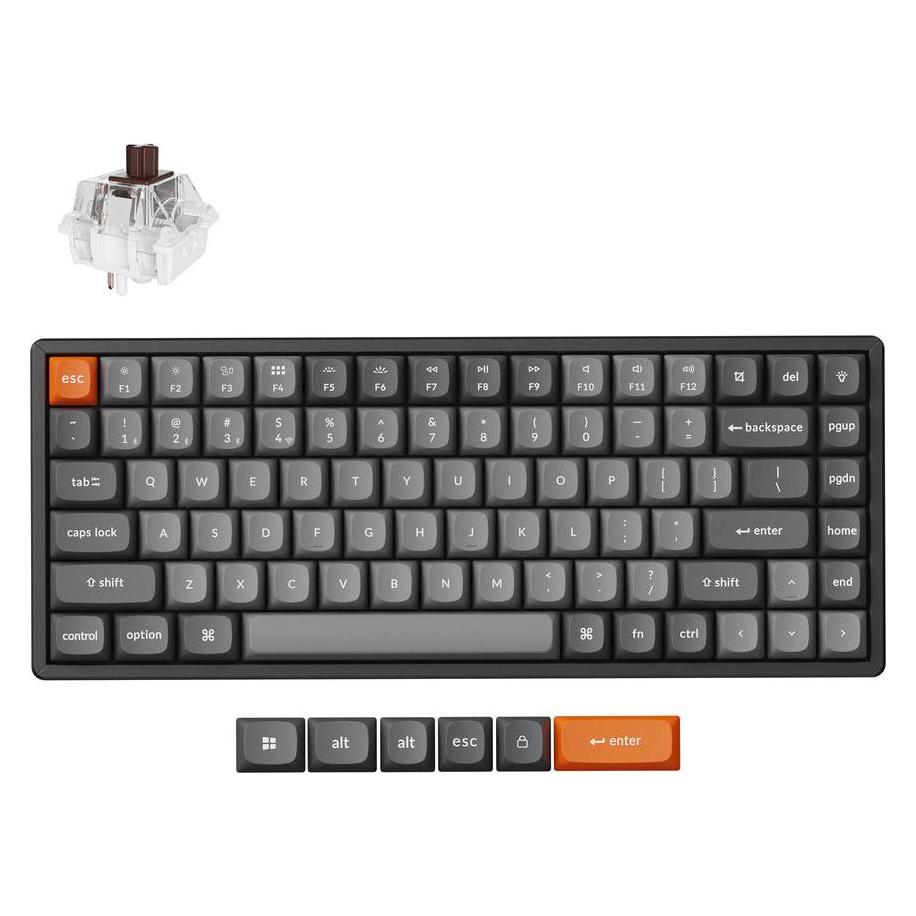 Keychron K2 Max (K2M-J3) QMK Wireless Mechanical Keyboard Brown Switch (Hot-Swap) 75% Us Layout (US, Kabelgebunden, Kabellos) (K2M-J3)