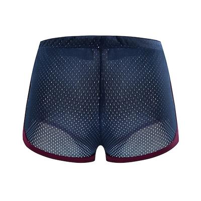 Herren Laufshorts Marathon Ein Drittel Shorts Stripe-Trim Netz Unterteile Sportlich Athleisure Sommer Schnelltrocknend Weich Atmungsaktiv Fitnesstraining Marathon Übung Sportbekleidung Sportkleidung