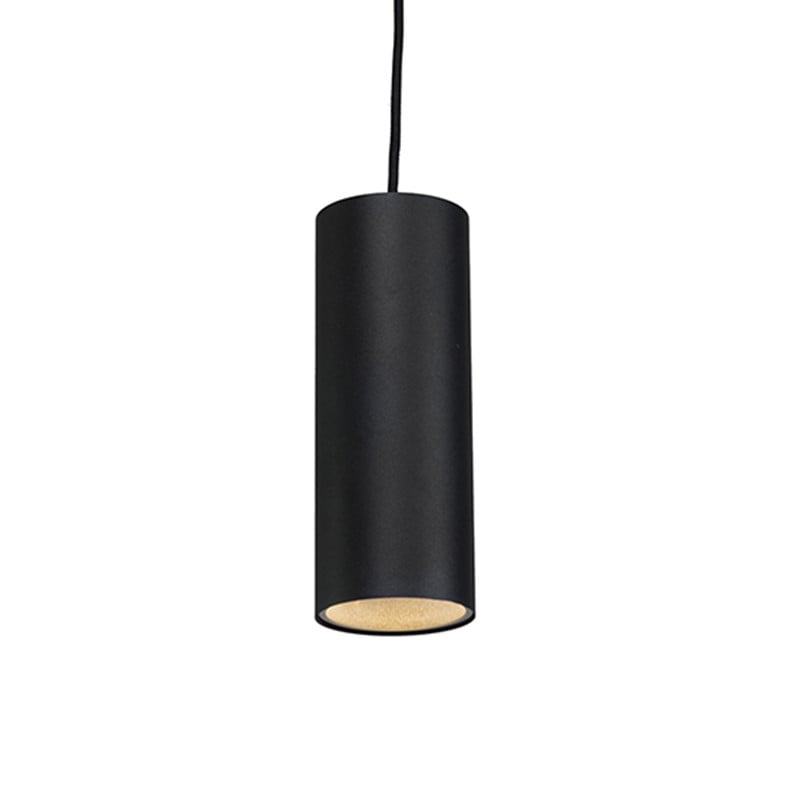 Qazqa Tubo Design hanglamp zwart aluminium met GU10 fitting