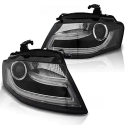 Xenon Scheinwerfer DRL LED Tagfahrlicht passend für Audi A4 B8 8K Bj. 08-11 Schwarz LTI
