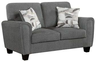 Fremont & Park "Ravenna 62.5"" Chenille Living Room 2-Seater Loveseat with Decor Pillow"