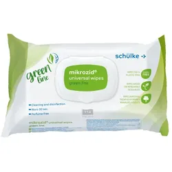 Schülke Mikrozid universal Wipes Green line 114 Stück Pack 114 leicht alkoholische Desinfektionstücher