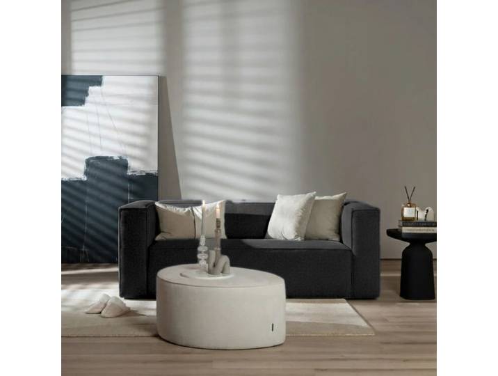 Bronx71 Sofa Memphis 2,5-Sitzer Stoff schwarz
