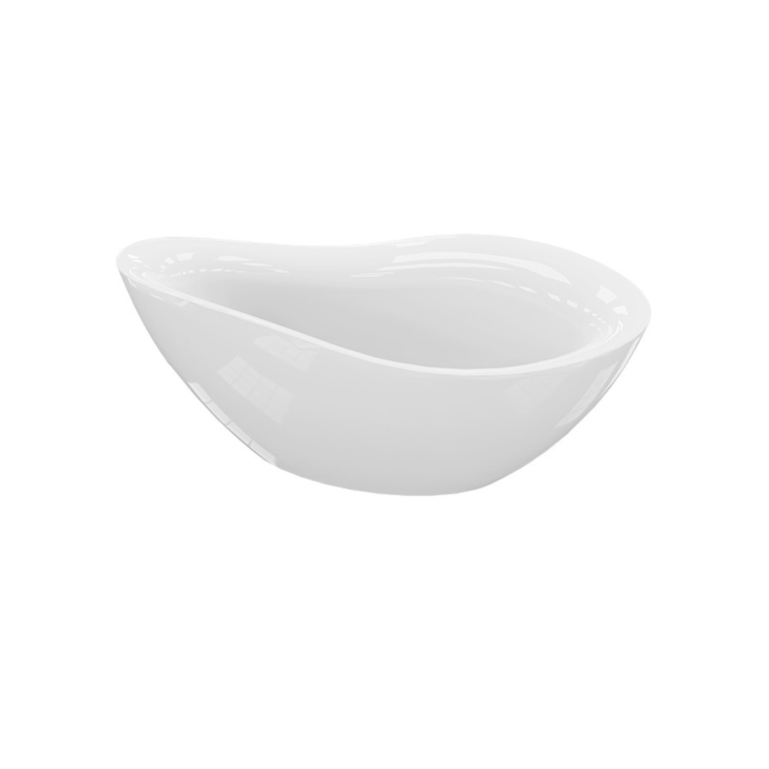 LAVITA Freistehende Badewanne Reus 1800 Acryl 180x89x73 cm| Badewannen Oval Form | Moderne | Acryl-Wanne Freistehend 2 Personen | 214 L | Antimikrobielle Beschichtung | Weiß Glanz