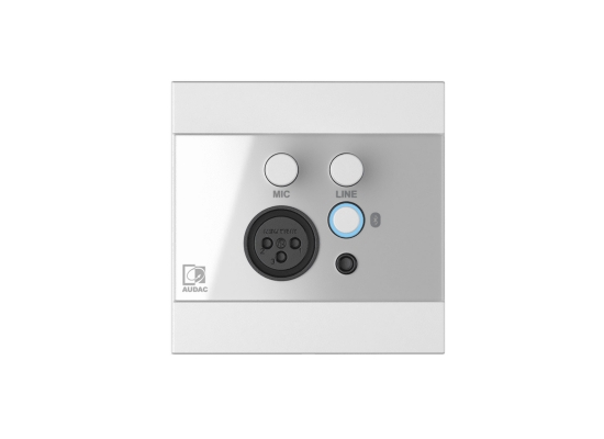 Audac WP225/W Bluetooth / Mikrofon / Line Wandpanel