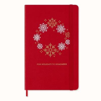 Moleskine Holiday Notizbuch, L/A5, Liniert, fester Einband, Scharlachrot, Notizbuch von , Moleskine