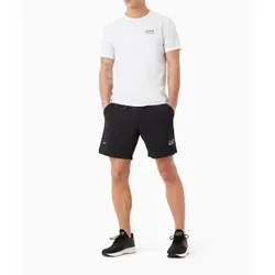 EA7 für Herren. 8NPV03_PNDDZ Dynamic Athlete T-Shirt und Hosen-Set weiß, schwarz (L), Sportlich, Tennis/Padel, Multisport, Polyester, Kurzar