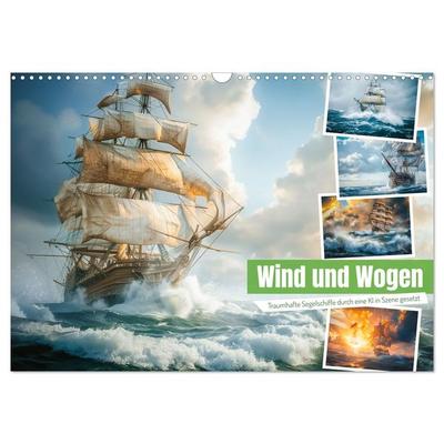 Wind und Wogen (Wandkalender 2026 DIN A3 quer), CALVENDO Monatskalender