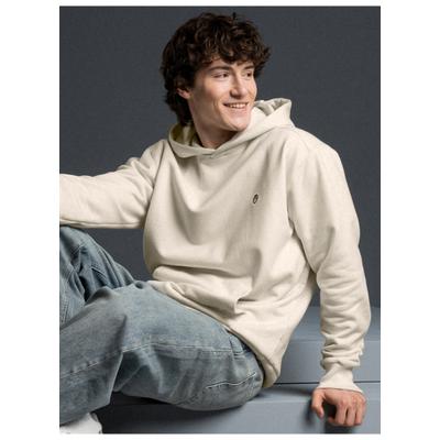 Sweatshirt TRIGEMA "TRIGEMA Hoodie mit Affe Charly-Stickmotiv", Herren, Gr. S, beige (natur), Sweatware, 70% Baumwolle, 30% Polyester, Basic, ohne Ausschnitt, Sweatshirts Sweatshirt