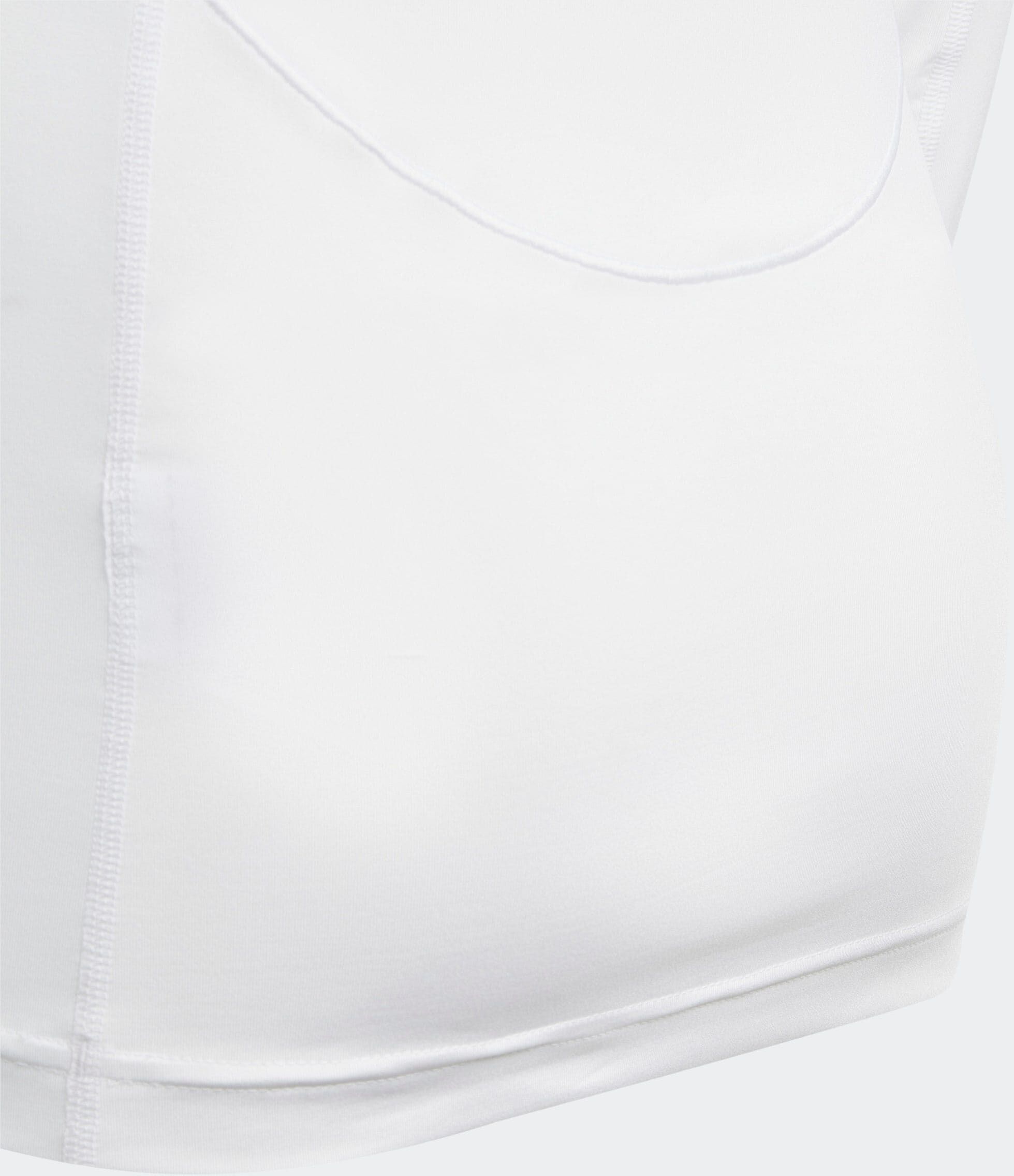 Langarmshirt ADIDAS PERFORMANCE "TECHFIT AEROREADY LONGSLEEVE", Jungen, Gr. 164, weiss (weiß), Obermaterial: 88% Polyester, 12% Elasthan, Rundhals, Shirts Langarmshirt weiß 164