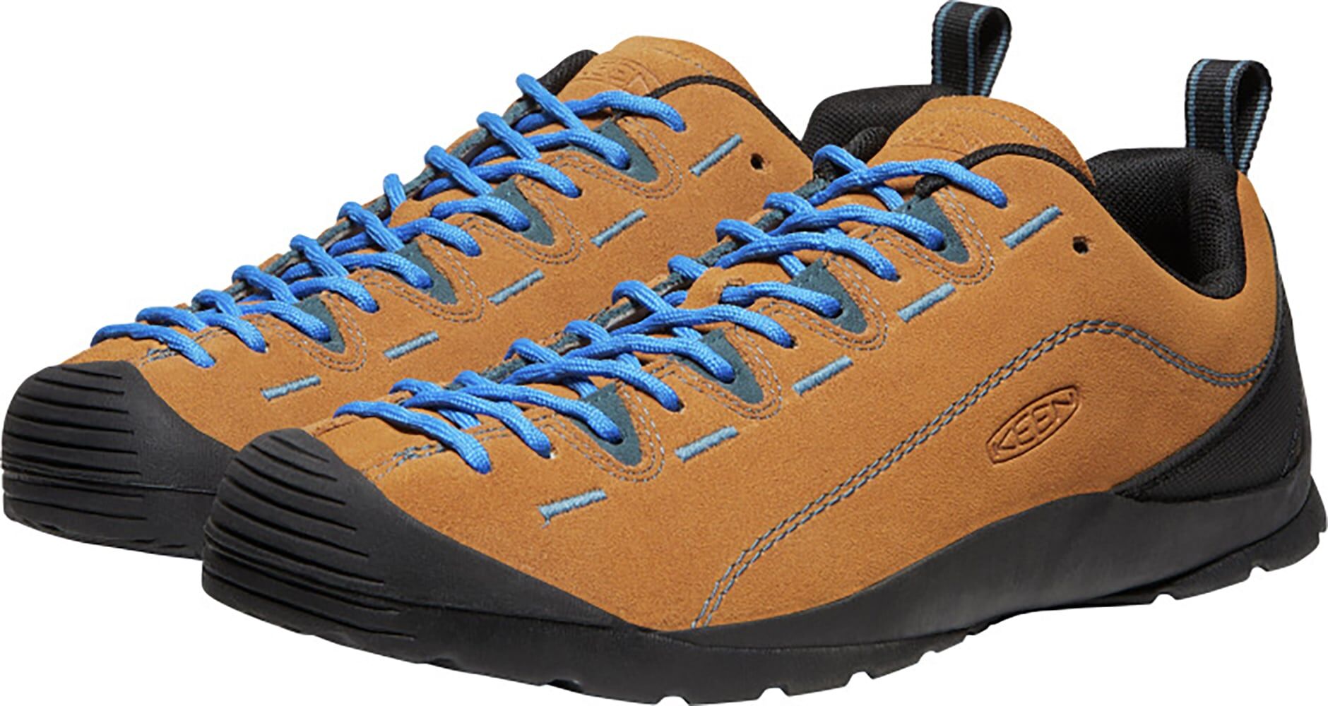 Sneaker KEEN "JASPER", Herren, Gr. 42, braun (cathay spice, orion blau), Leder, Schuhe Sneaker cathay spice, orion blau 42