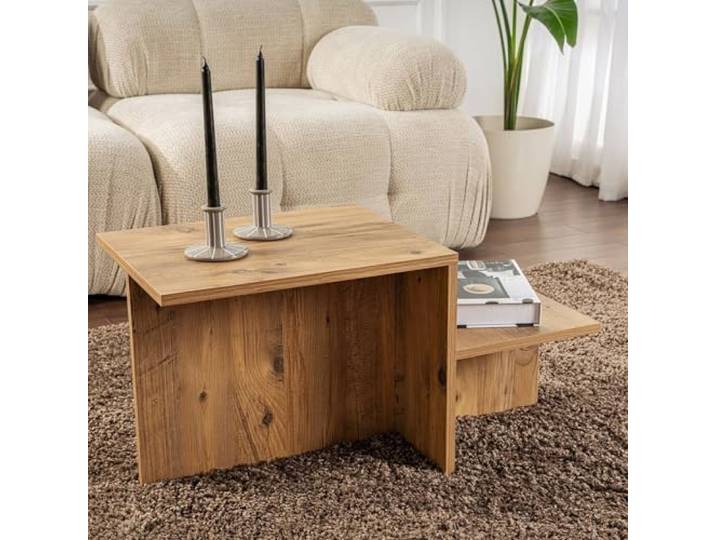 Dmora Couchtisch Cantello 80x40x40h cm Braun