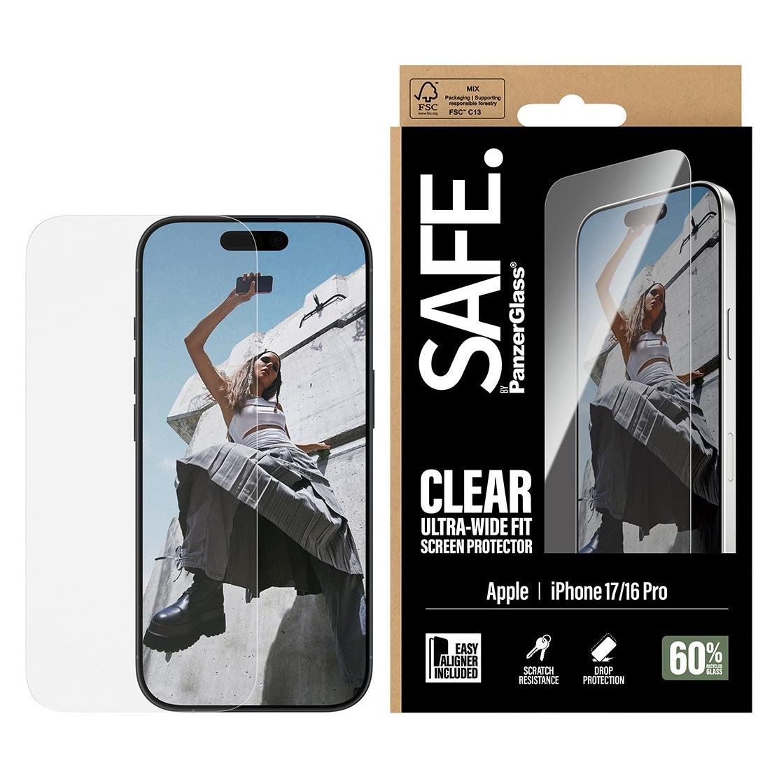 PanzerGlass Safe. (1 Stk., Apple iPhone 16 Pro, Apple iPhone 17) (SA60858)