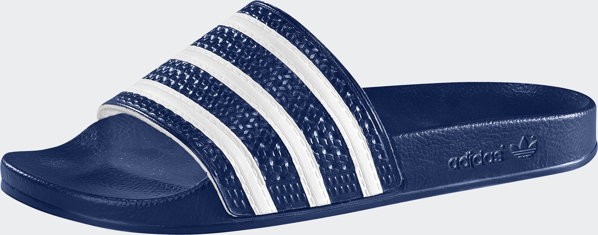 Badesandale ADIDAS ORIGINALS "ADILETTE", Damen, Gr. 43, blau (adiblau, weiß), Synthetik, Schuhe Badesandale adiblau, weiß 43