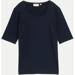Basic T-Shirt Blau XL