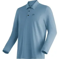 MAIER SPORTS Herren Polo Long Pique Polo M, Größe S in Blau Blau