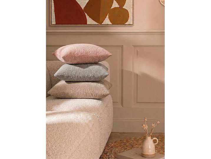 Kissenhülle Beige/Taupe 50 x 50cm Polyester