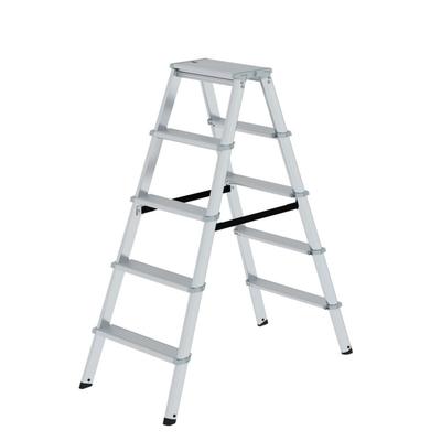 Munk ML Stehleiter 11235 beidseitig 2x5 Stufen