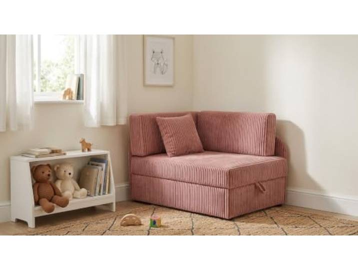 Family Meble Kinder-Schlafsofa Denis Idylla mit Bettkasten, ausziehbar – Variante Beige