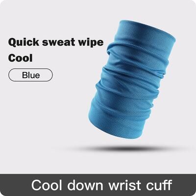 Market Central Breathable Sports Wrist Sweatband Tennis Basketball Fitness Wrist Wrap Support blue