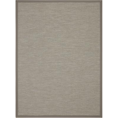 Teppich DEKOWE "Naturino Color", grau, B:160cm H:7mm L:230cm, Kunstfaser, Teppiche, Teppich, Flachgewebe, Sisal-Optik, mit Bordüre, In- und Outdoor geeignet