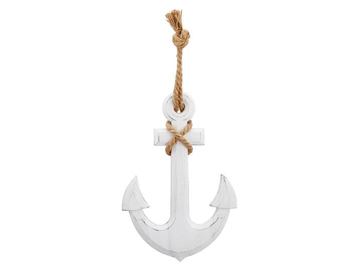 Deko Anker mit Seil zum Aufhängen, Wandschmuck maritim, 32,5 x 22,5 x 1,5 cm