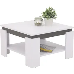 Couchtisch TIM III (LBH 68x68x41 cm) - weiß - LBH 68x68x41 cm
