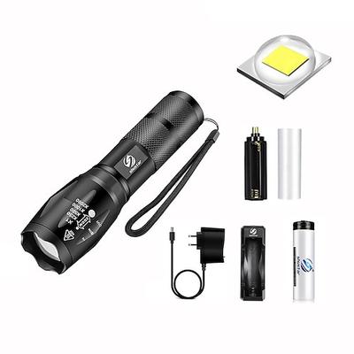 LED-Taschenlampe ultrahelle Taschenlampe l2 / v6 Campinglicht 5 Schaltmodi wasserdichtes zoombares Fahrradlicht Verwendung 18650 Batterie