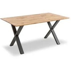G+K Esstisch mit Auszug Tyler 140/190 x 90 cm Holz Wildeiche geölt 140