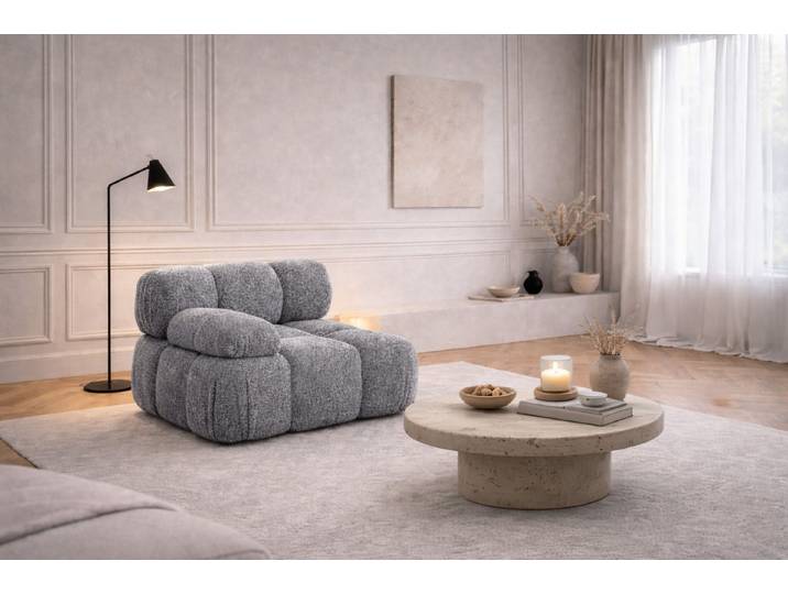 Kaiser Möbel Sofaelement Modul seitlich links / rechts, modulares System, Stoff Abriamo,SELIA (Einzelelement), modulares System, Wellenfederung