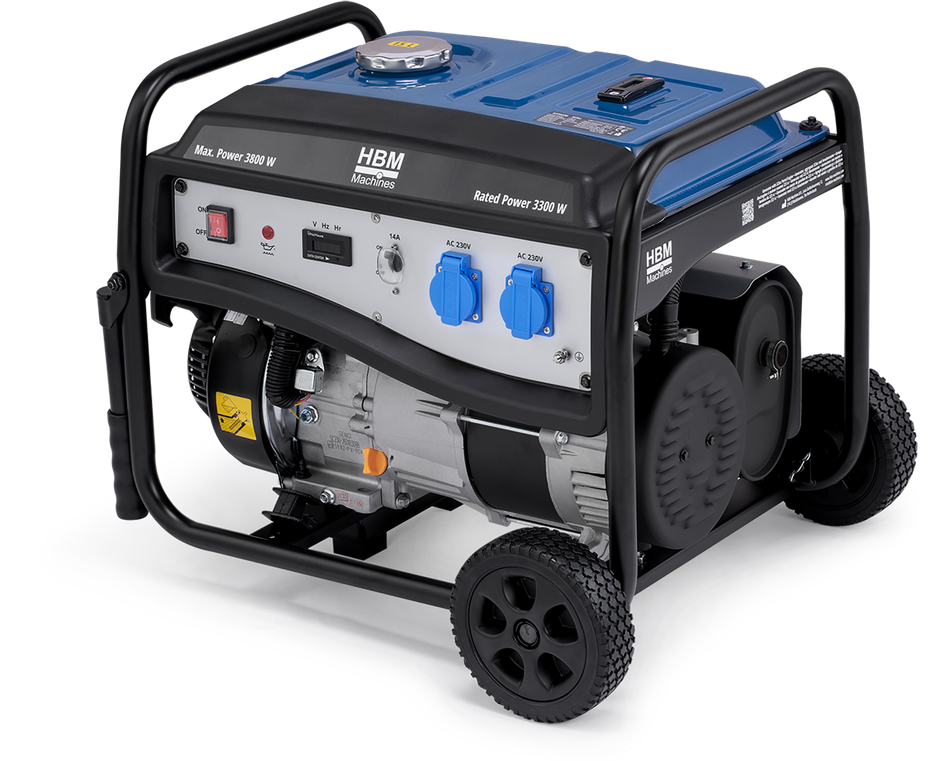 HBM groupe électrogène 3200 W, 230 V, essence