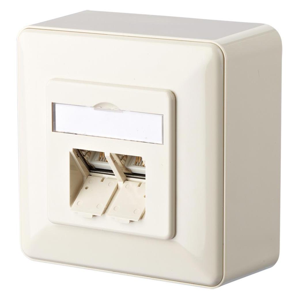 Metz Connect IT CONNECT E-DAT C6 8/8(8) AP Cat.6 - Wanddose (1307380002-I)