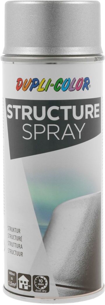 european aerosols DUPLI-COLOR STRUCTURE SPRAY silber metallic, 400 ml