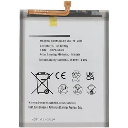 Clappio 5000mAh Austausch-Akku, Ersetzt Modell EB-BA536ABY, Smartphone Akku