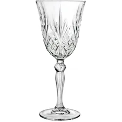 RCR Satz von 6 Wasserkelchen Melodia aus Klangglas 27cl