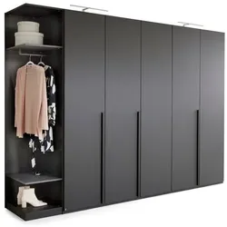 Musterring Kleiderschrank Montino Lack Basalt