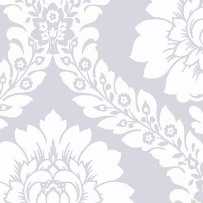 Daisy Tech Damask Floral Damask Paper and Vinyl 32.7-foot x 20.5-inch Wallpaper - 32.7' x 20.5