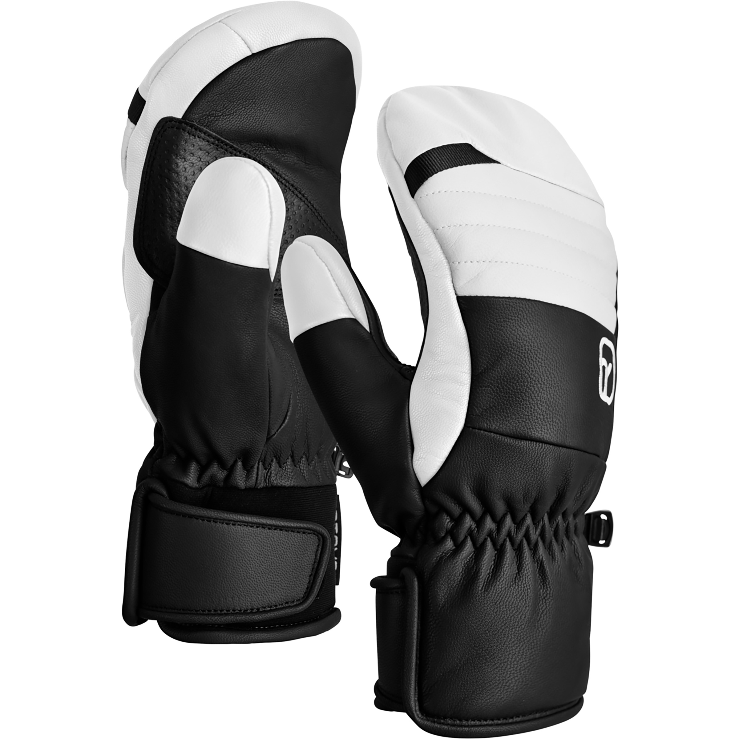 Ortovox Full Leather Mitten Damen Fäustlinge schwarz Größe M Freeride | Skifahren | Splitboard Windabweisend Wasserabweisend