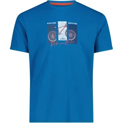 CMP Campagnolo, Herren, Funktionsshirt, Print Funktions (XL), Blau, XL