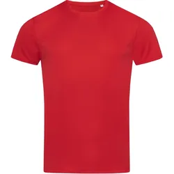 Stedman Herren Interlock Sport T-Shirt ST8000 crimson red S
