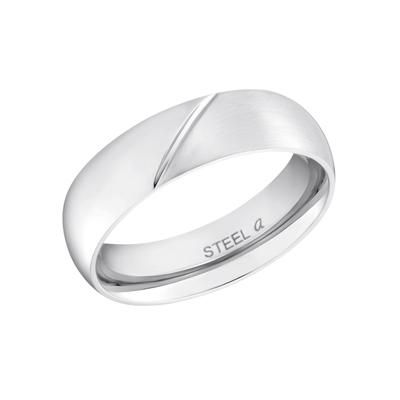 Partnerring AMOR "Klassisch" Gr. 60, silber (silberfarben), Fingerringe, Damen, 60, Edelstahl, Made in Germany