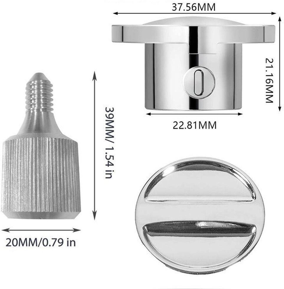 INF Vis de remplacement et cache avant en alliage de zinc compatibles avec KitchenAid