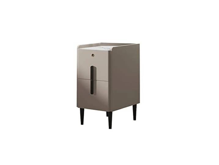 YCCHAH Bett mit Stauraum Nordic Creative Ultra-Narrow-Nachttisch Home Wohnzimmer Schlafzimmer Locker Marmor Arbeitsplatte Leder Aufbewahrung Nachttisch Desktop