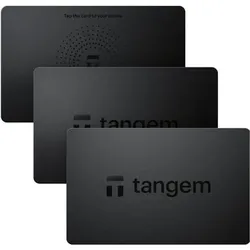 Tangem 2.0 - 3 Card Set (Bitcoin, Weitere), Crypto Wallet, Schwarz