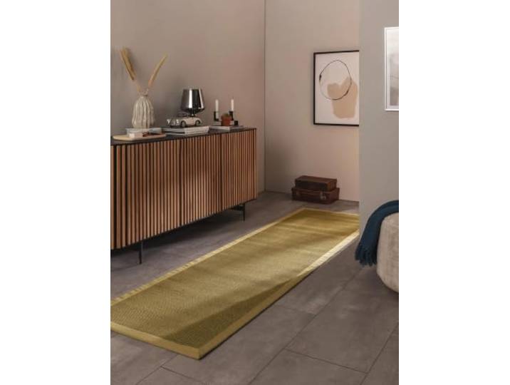 benuta Nest Sisal Naturfaser Teppich Sana - Grün 70x300 cm - Robuster Teppich für Esszimmer & Wohnzimmer - 100% Sisal Naturfaser - Zeitloses Design