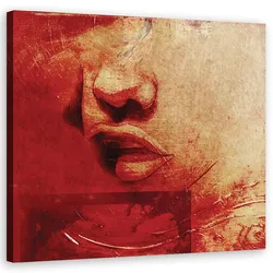 LEINWANDBILD Menschen Rot 50x50cm