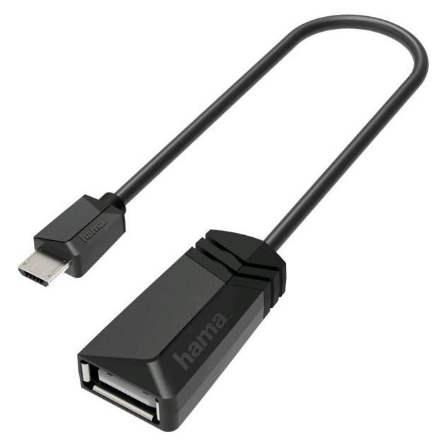 Hama USB-Adapter Micro-USB Type A (M) bis USB Typ A (W) (USB 2.0) (00200308)