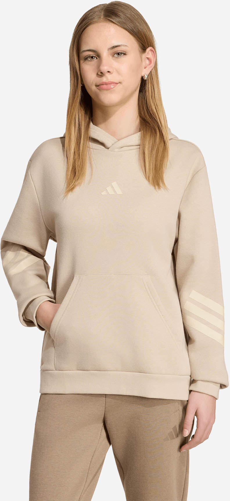 Adidas Future Icons Jr - Felpa - Beige 7-8ANNI