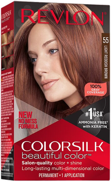 Revlon ColorSilk Beautiful Color Hair 55 Light Auburn